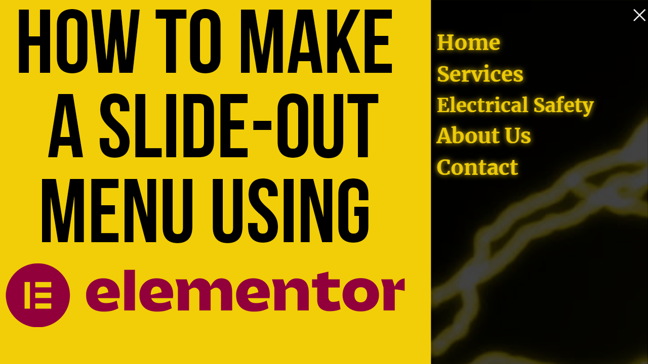 How To Make A SlideOut Menu Using Elementor Lucrative Dreams