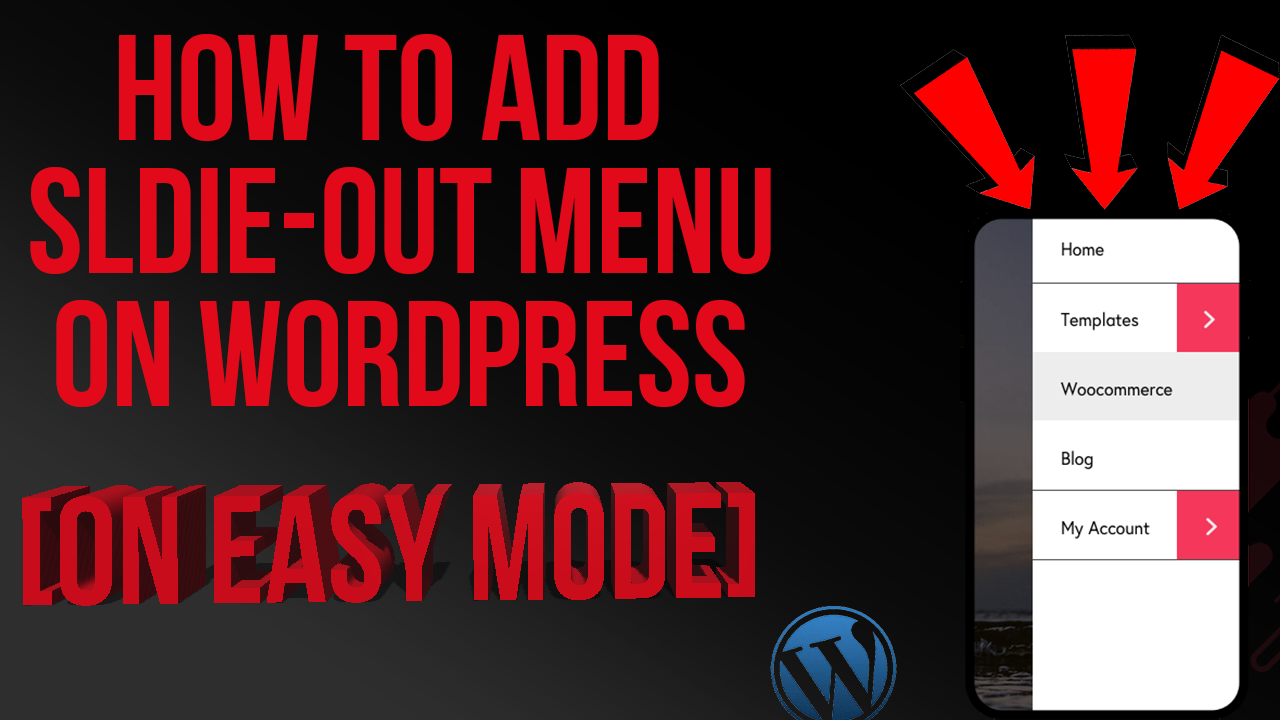 How To Add Slide Out Menu Using WordPress Editor Lucrative Dreams